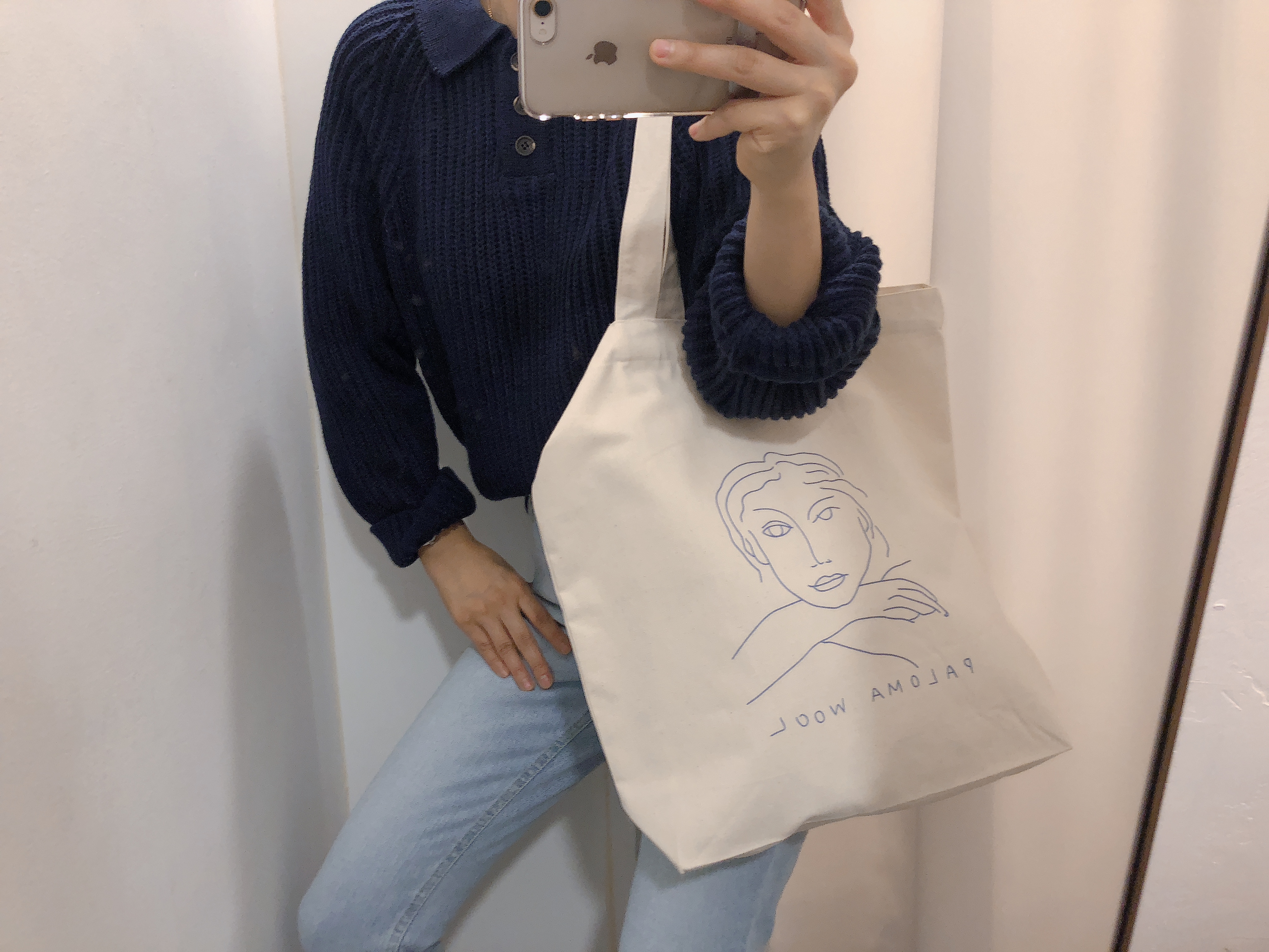 <b><p>Drawing Illusttion Woman face Eco Bag Daily</p></b><b><p>図面イラスト女性の顔エコバッグデイリーバッグショルダーバッグレディースカジュアルバッグコーディネート</p></b><br /><br /><p align='center'>