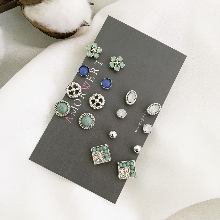 <b><p>16SET daily flower opal Dr earring Feme otion</p></b><b><p>16SET デイリー フラワー オパール ドロップ イヤリング フェミニンな感性ムード</p></b><br /><br /><p align='center'>