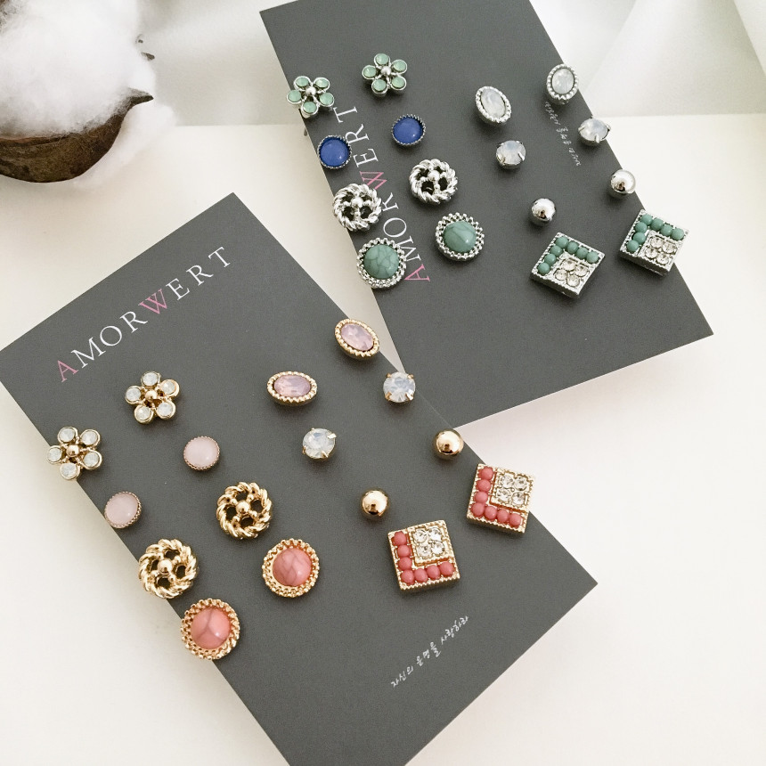 <b><p>16SET daily flower opal Dr earring Feme otion</p></b><b><p>16SET デイリー フラワー オパール ドロップ イヤリング フェミニンな感性ムード</p></b><br /><br /><p align='center'>