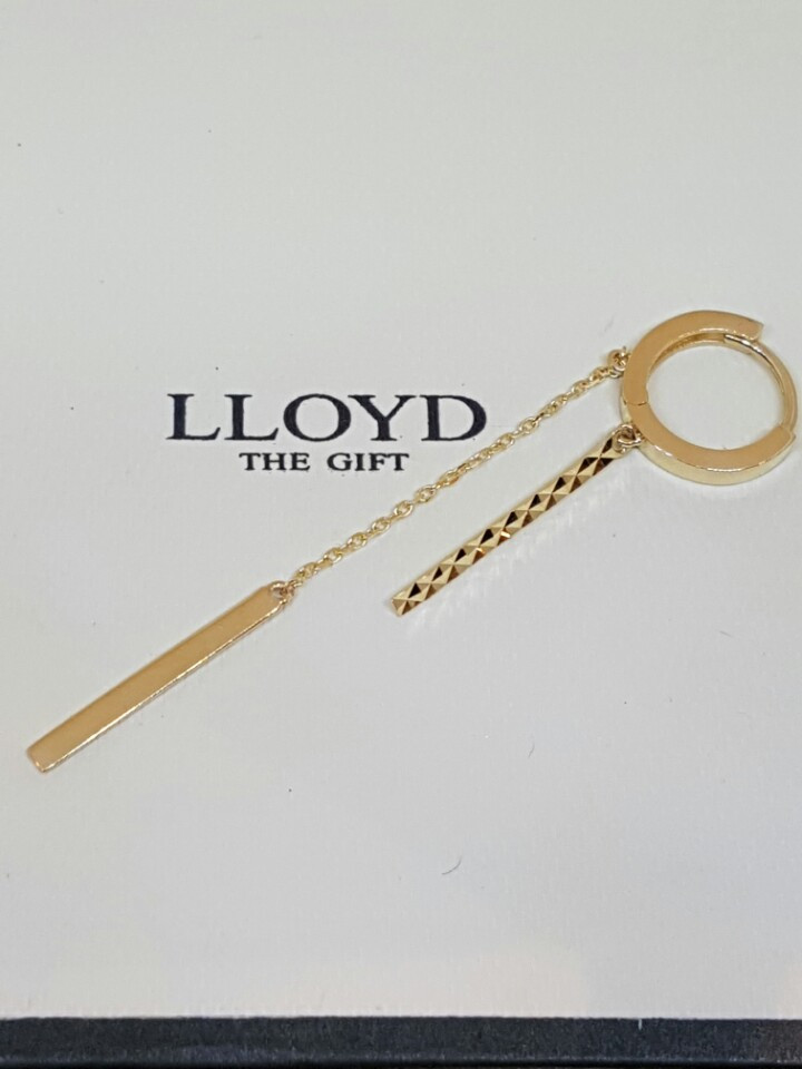 <b><p>Lloyd Two Tone chain Drop earrg LOSH3004G</p></b><b><p>ロイド ツートンカラー チェーン ドロップ イヤリング LOSH3004G 14K</p></b><br /><br /><p align='center'>