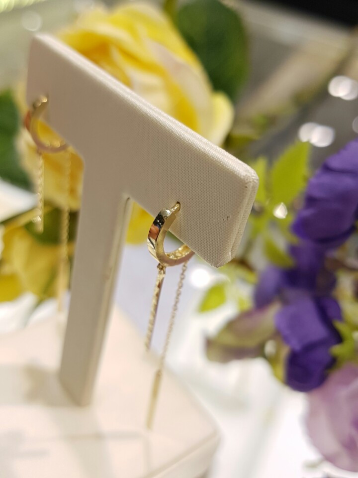 <b><p>Lloyd Two Tone chain Drop earrg LOSH3004G</p></b><b><p>ロイド ツートンカラー チェーン ドロップ イヤリング LOSH3004G 14K</p></b><br /><br /><p align='center'>