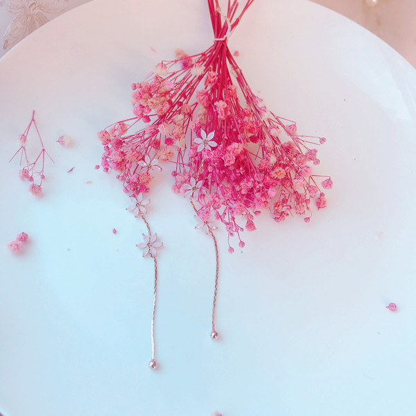 <b><p>First date Cherry Blossom Drop eaing</p></b><b><p>初デート 桜 ドロップ イヤリング</p></b><br /><br /><p align='center'>