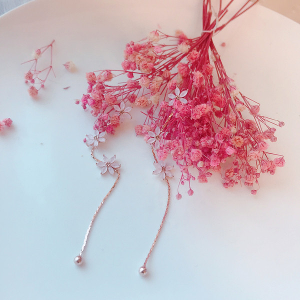 <b><p>First date Cherry Blossom Drop eaing</p></b><b><p>初デート 桜 ドロップ イヤリング</p></b><br /><br /><p align='center'>