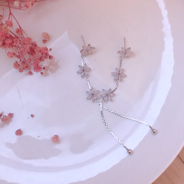 <b><p>First date Cherry Blossom Drop eaing</p></b><b><p>初デート 桜 ドロップ イヤリング</p></b><br /><br /><p align='center'>