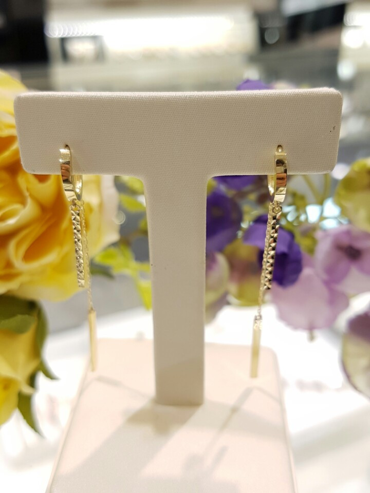 <b><p>Lloyd Two Tone chain Drop earrg LOSH3004G</p></b><b><p>ロイド ツートンカラー チェーン ドロップ イヤリング LOSH3004G 14K</p></b><br /><br /><p align='center'>