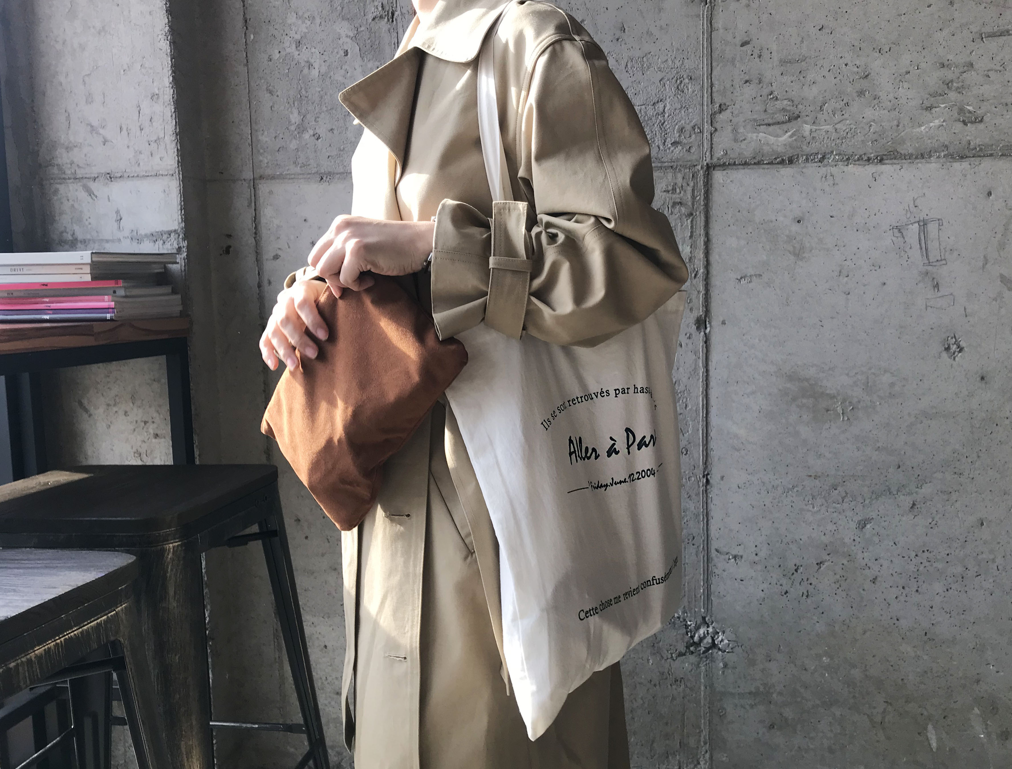 <b><p>20 minute coordation of makg remmen pouch</p></b><b><p>アワー某メンツパリスエコバッグバッグスエードクラッチポーチ推薦製作20代コーディネート</p></b><br /><br /><p align='center'>