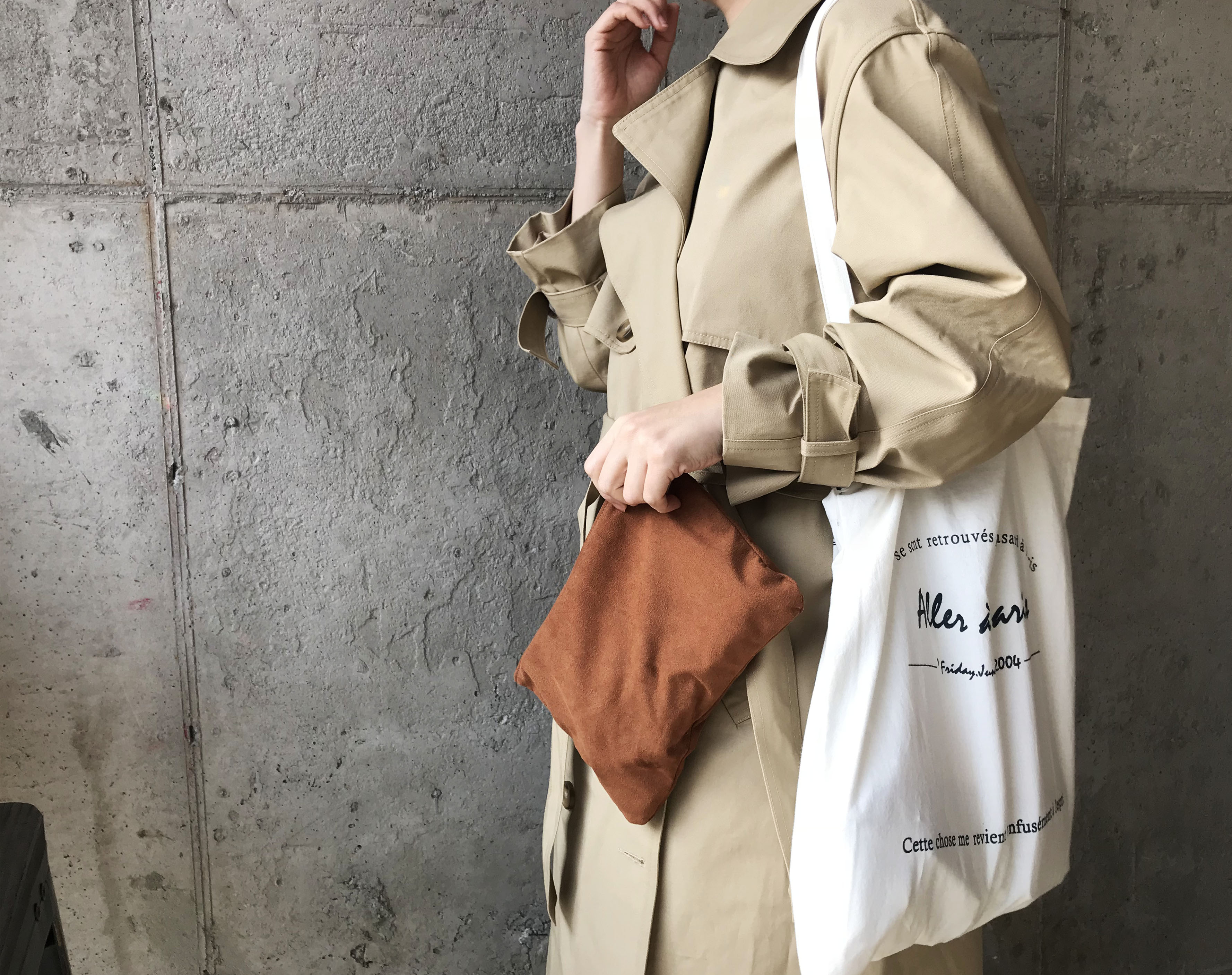 <b><p>20 minute coordation of makg remmen pouch</p></b><b><p>アワー某メンツパリスエコバッグバッグスエードクラッチポーチ推薦製作20代コーディネート</p></b><br /><br /><p align='center'>