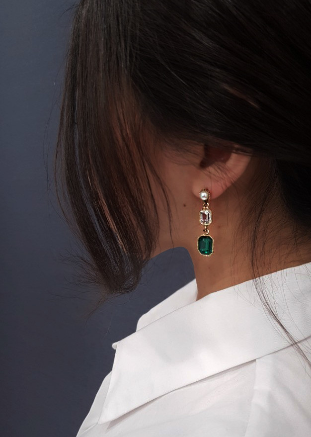 <b><p>Petit Cubic arl Unknown Drop eing female</p></b><b><p>プチ キュービック真珠 オンバル ドロップ イヤリング 女性 お好みの良いの クラシグ</p></b><br /><br /><p align='center'>