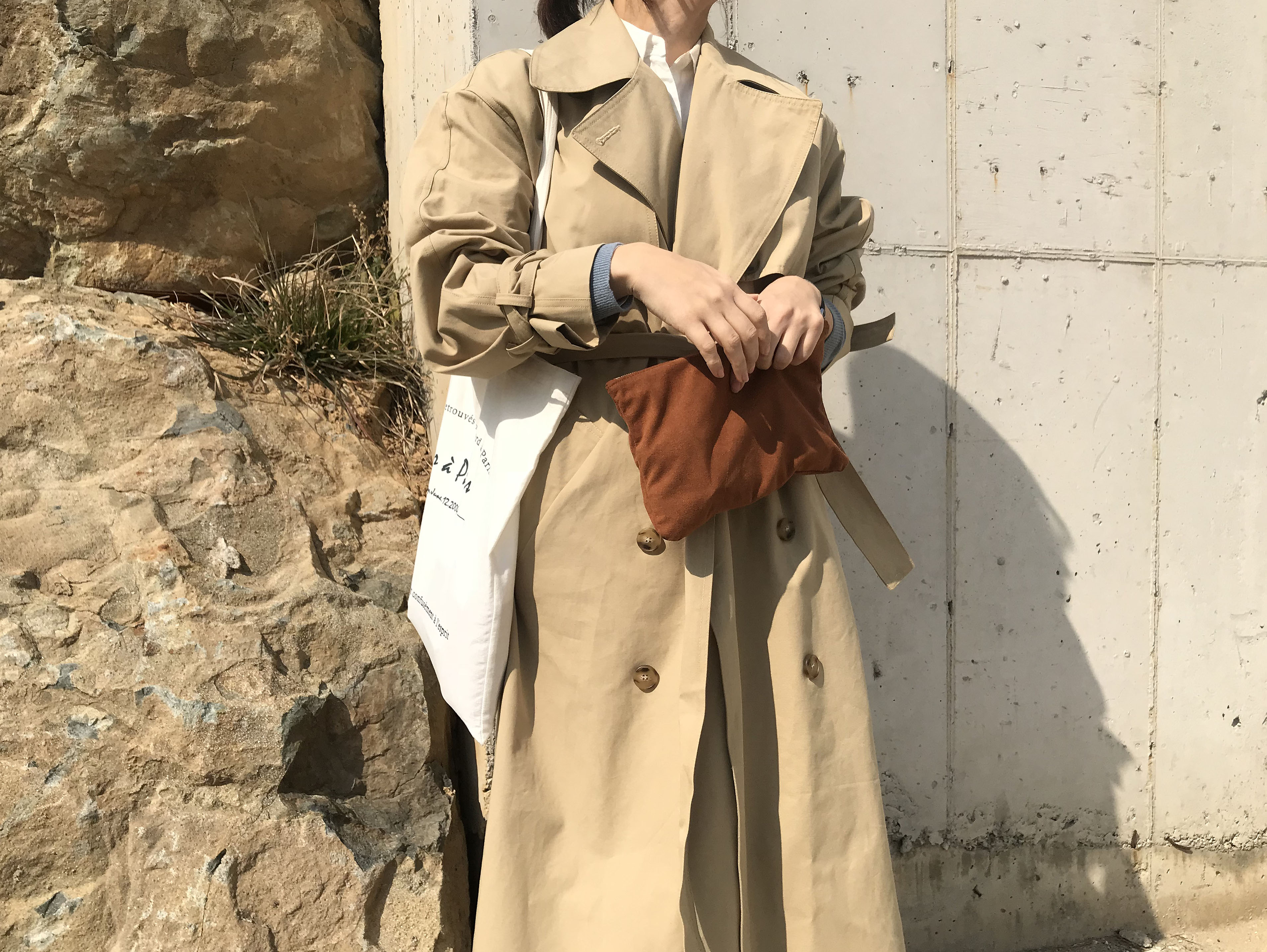 <b><p>20 minute coordation of makg remmen pouch</p></b><b><p>アワー某メンツパリスエコバッグバッグスエードクラッチポーチ推薦製作20代コーディネート</p></b><br /><br /><p align='center'>