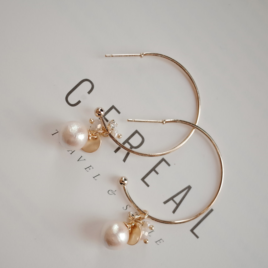 <b><p>Tory Pearl layering Stylish Unique design</p></b><b><p>トリー パールレイヤー リングピアス スタイリッシュな ユニークなデザイン ベーシッ</p></b><br /><br /><p align='center'>