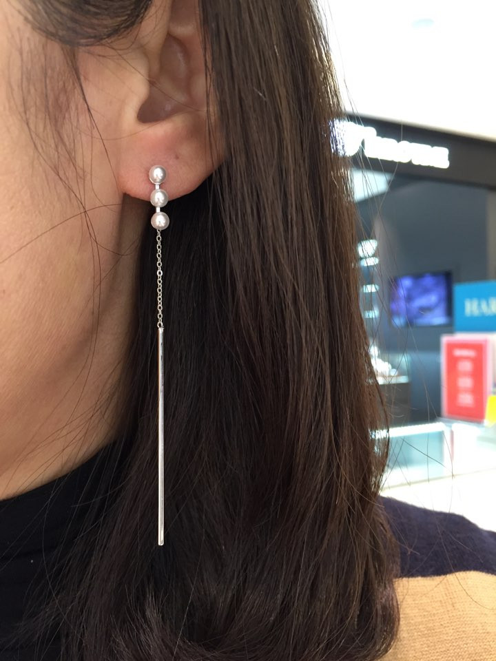 <b><p>Eileen square Pel Drop Erings AJBE2486</p></b><b><p>アイリーン スクエア パールドロップイヤリングAJBE2486</p></b><br /><br /><p align='center'>