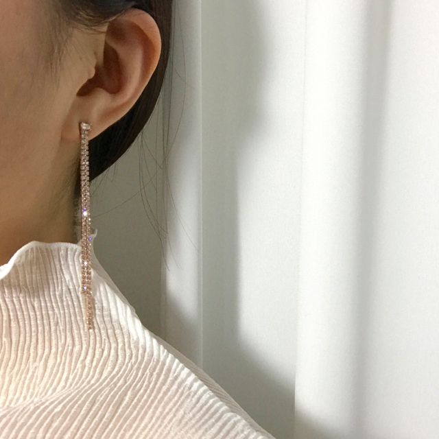 <b><p>spring body Rose Gold Lo Drop ear 12 ecies</p></b><b><p>春 個人 ローズゴールド ロング ドロップ イヤリ 12種 ウンチム 女性らしい</p></b><br /><br /><p align='center'>