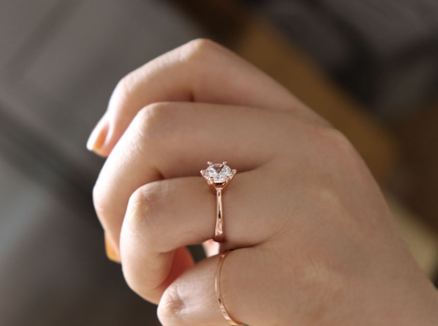 <b><p>Wang Cubic Ri Pink gold 1 carat Diamond Size</p></b><b><p>王キュービックリング ピンクゴールド 1カラット ダイヤサイズ 6発セッティ ジルコニア</p></b><br /><br /><p align='center'>