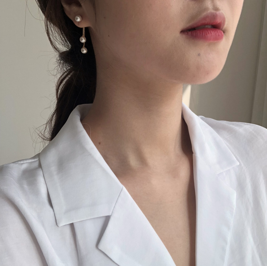 <b><p>Mourning Drop Pearl Ers Bold silver 925 Gift</p></b><b><p>無排 トゥ滴 真珠のイヤリング ボールド シルバー ドロップ 925 ギフト</p></b><br /><br /><p align='center'>