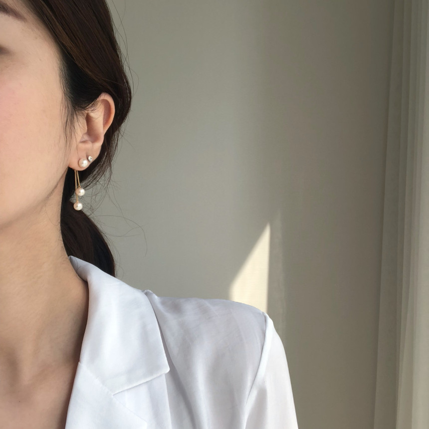 <b><p>Mourning Drop Pearl Ers Bold silver 925 Gift</p></b><b><p>無排 トゥ滴 真珠のイヤリング ボールド シルバー ドロップ 925 ギフト</p></b><br /><br /><p align='center'>