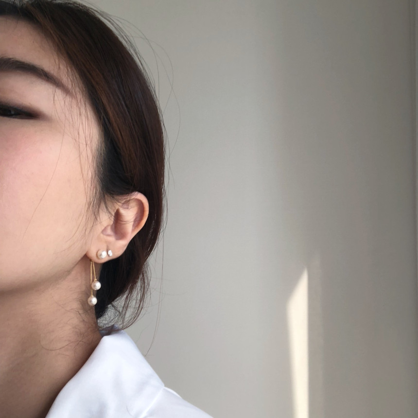 <b><p>Mourning Drop Pearl Ers Bold silver 925 Gift</p></b><b><p>無排 トゥ滴 真珠のイヤリング ボールド シルバー ドロップ 925 ギフト</p></b><br /><br /><p align='center'>