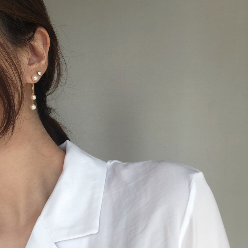 <b><p>Mourning Drop Pearl Ers Bold silver 925 Gift</p></b><b><p>無排 トゥ滴 真珠のイヤリング ボールド シルバー ドロップ 925 ギフト</p></b><br /><br /><p align='center'>