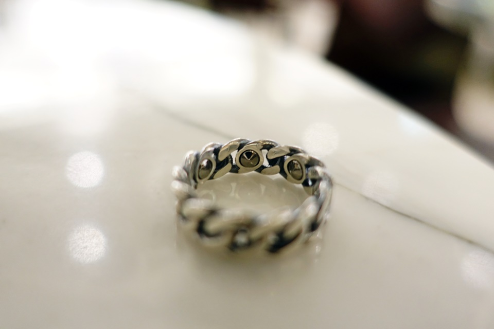 <b><p>Germanium silv chain rg</p></b><b><p>ゲルマニウムシルバーチェーンリング</p></b><br /><br /><p align='center'>