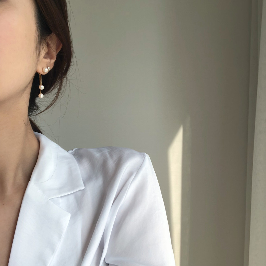 <b><p>Mourning Drop Pearl Ers Bold silver 925 Gift</p></b><b><p>無排 トゥ滴 真珠のイヤリング ボールド シルバー ドロップ 925 ギフト</p></b><br /><br /><p align='center'>