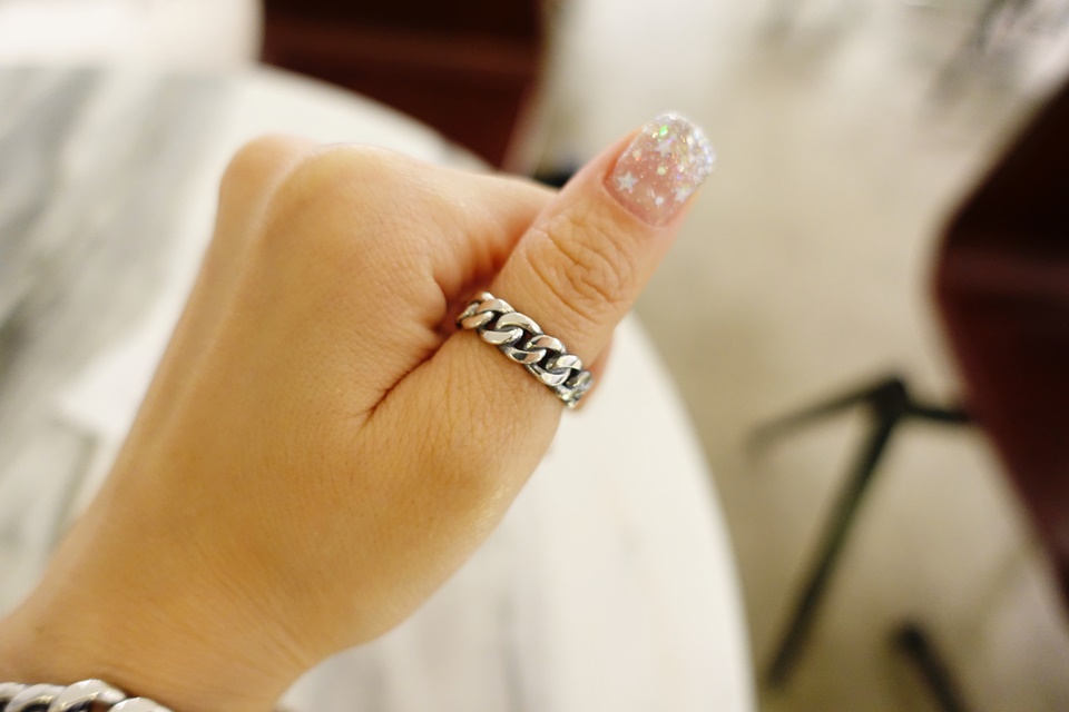 <b><p>Germanium silv chain rg</p></b><b><p>ゲルマニウムシルバーチェーンリング</p></b><br /><br /><p align='center'>