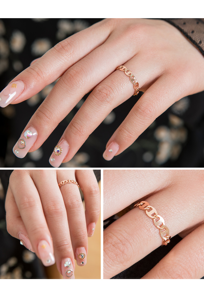 <b><p>Shipped sa day 14K Stylh ladder Chain rg</p></b><b><p>当日出荷 14K ニフティはしご 重ね着 チェーンリング 3宗宅1 準ジュエリー</p></b><br /><br /><p align='center'>