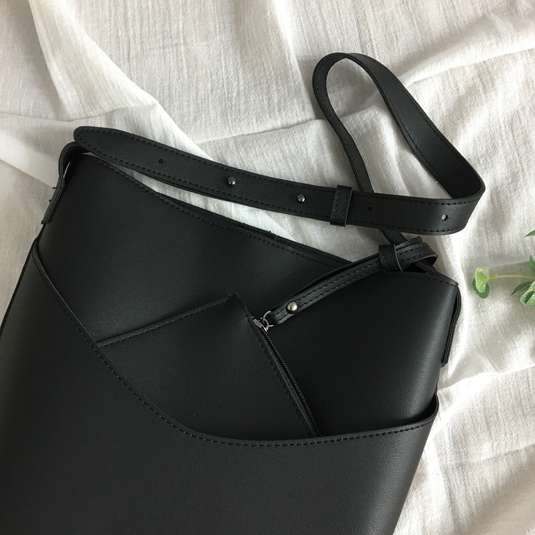 <b><p>Each modern pocket shoul bu bag 2col ic lege</p></b><b><p>所長各モダンポケットショルダーバケットバッグ2colシック女子大生デイリールック30代の女性オールブ</p></b><br /><br /><p align='center'>