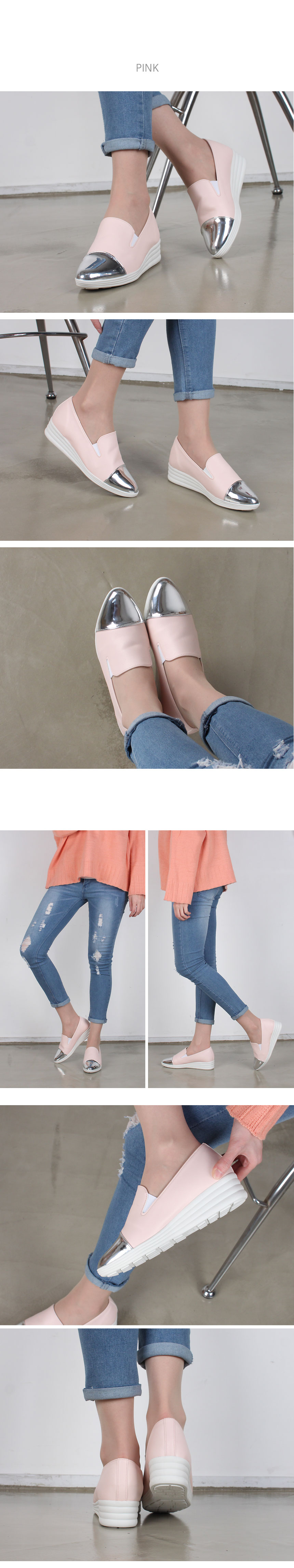 <b><p>Korean Silver front Height female Slip- Domestic</p></b><b><p>韓国語 シルバーアプコ 身長 女性 スリップオン 国産 歌声非 フェミニンな感性ムード</p></b><br /><br /><p align='center'>