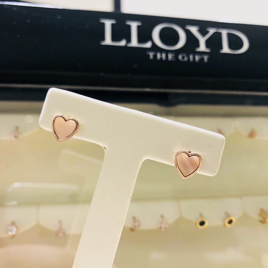 <b><p>Lloyd heart Motr-Daughter ring Twenties wom</p></b><b><p>ロイド ハート 螺鈿 イヤリング 20代の女性 ラブリーな 10k オミョハム 虹色</p></b><br /><br /><p align='center'>