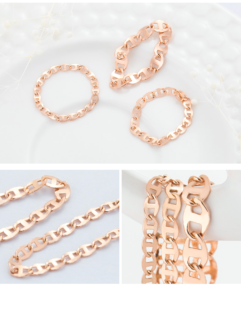 <b><p>Shipped sa day 14K Stylh ladder Chain rg</p></b><b><p>当日出荷 14K ニフティはしご 重ね着 チェーンリング 3宗宅1 準ジュエリー</p></b><br /><br /><p align='center'>