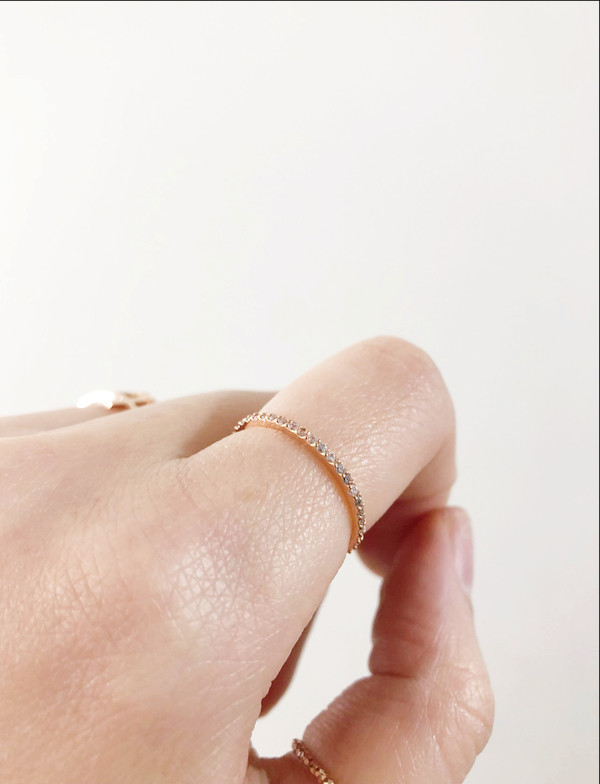 <b><p>GOLD Full Cubic Daily Layered Sk Ring</p></b><b><p>ゴールド 全体キュービックデイリー重ね着室リング</p></b><br /><br /><p align='center'>