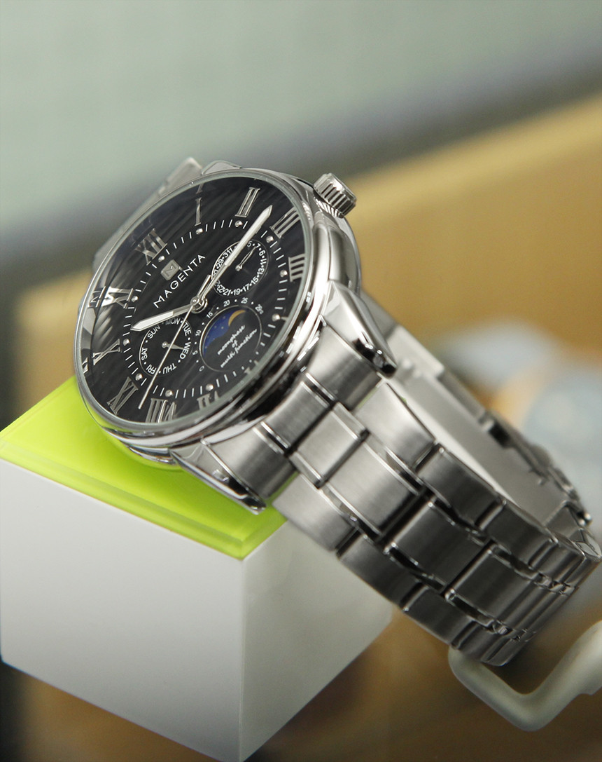 <b><p>magenta le Moon Phase Mel watch MA112.02.BK.MT</p></b><b><p>マゼンタ 男性 ムーンフェイズ メタル時計 MA112.02.BK.MT クラシックコーディネート</p></b><br /><br /><p align='center'>