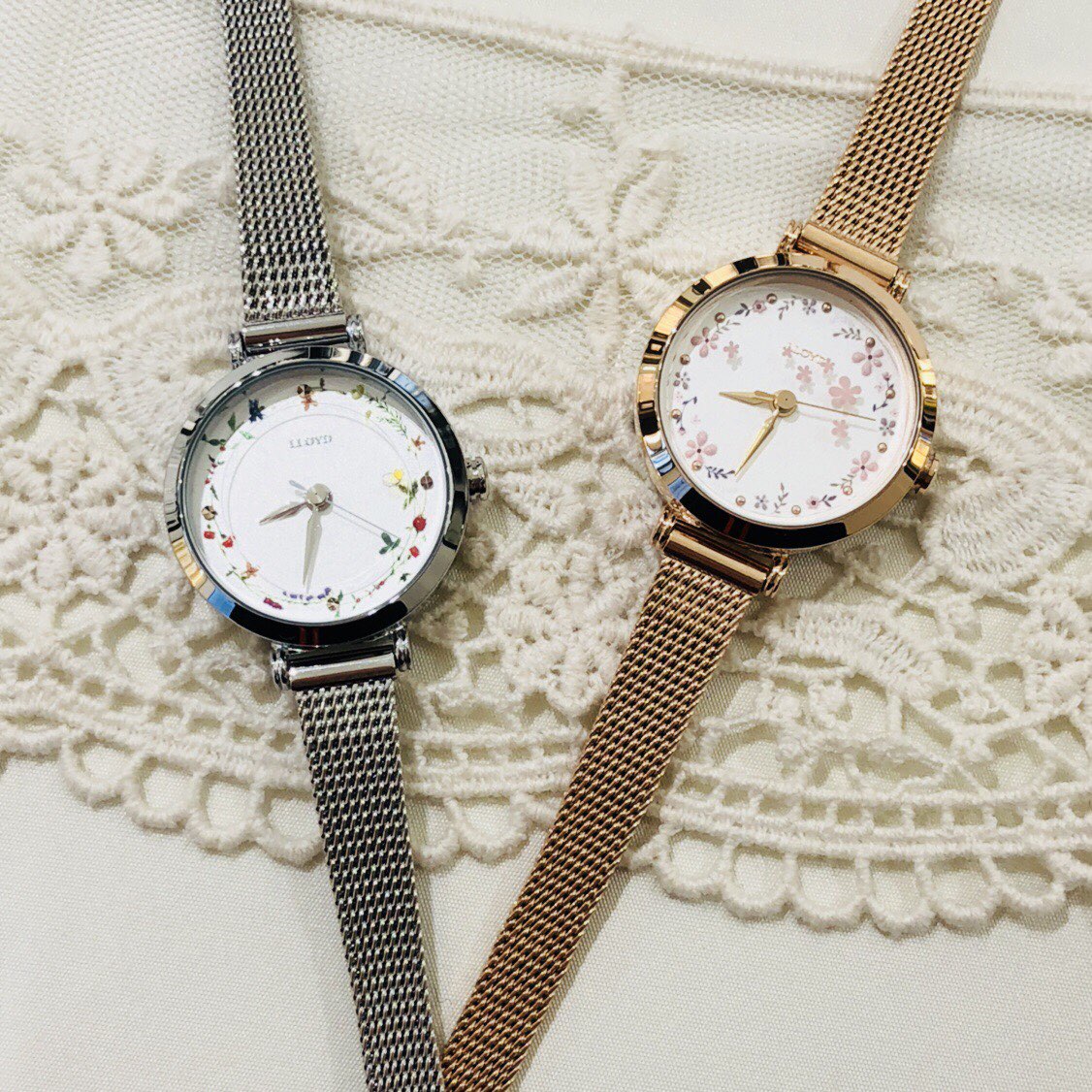 <b><p>Lloyd Pink fwer Mesh band watch LL2G18303IGG</p></b><b><p>ロイド ピンクフラワー メッシュバンド時計LL2G18303IGG 高級感 20代の女性</p></b><br /><br /><p align='center'>