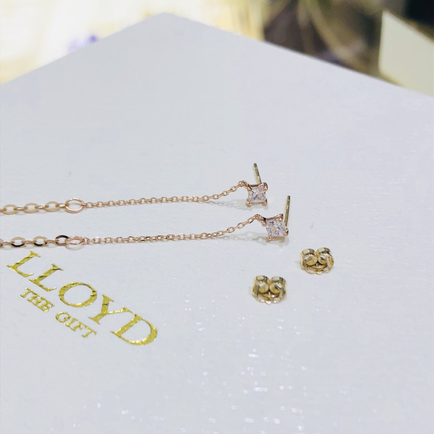 <b><p>Lloyd square Long Drop Two way eri LPSH2005G</p></b><b><p>ロイド スクエア ロング ドロップ ツーウェイ イヤリ LPSH2005G 14K</p></b><br /><br /><p align='center'>