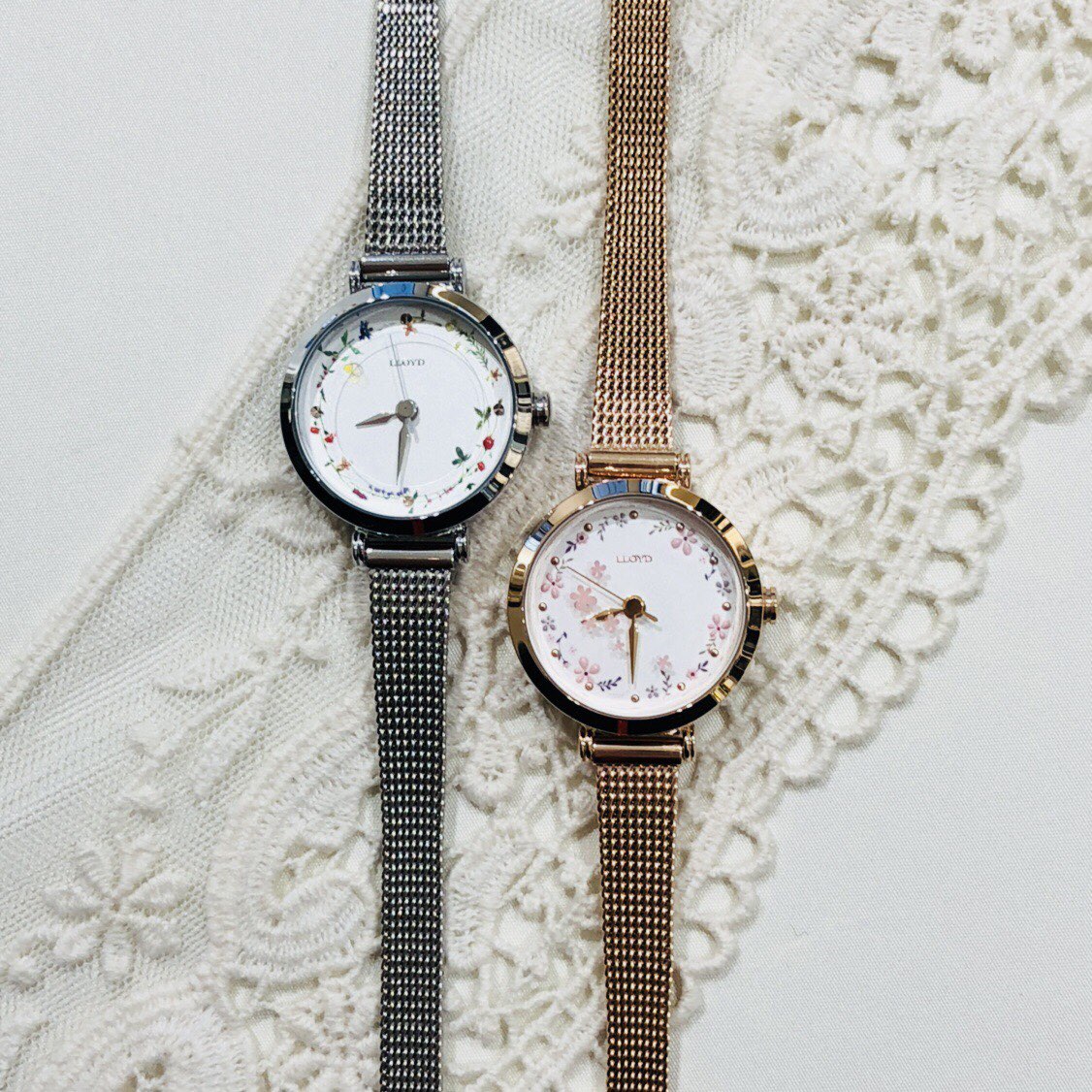 <b><p>Lloyd Pink fwer Mesh band watch LL2G18303IGG</p></b><b><p>ロイド ピンクフラワー メッシュバンド時計LL2G18303IGG 高級感 20代の女性</p></b><br /><br /><p align='center'>