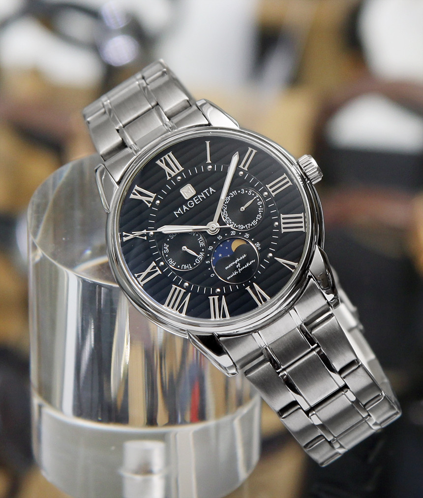 <b><p>magenta le Moon Phase Mel watch MA112.02.BK.MT</p></b><b><p>マゼンタ 男性 ムーンフェイズ メタル時計 MA112.02.BK.MT クラシックコーディネート</p></b><br /><br /><p align='center'>