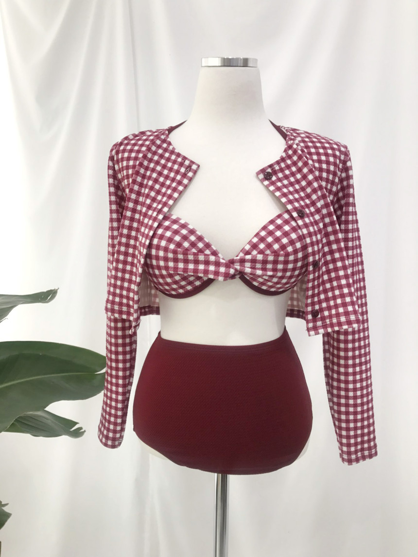 <b><p>3 pieces Chk bikini Sexy swimwear uque Bch</p></b><b><p>3ピース チェックビキニ セクシーな水着 ユニーク ビーチルコーディネート カガン</p></b><br /><br /><p align='center'>