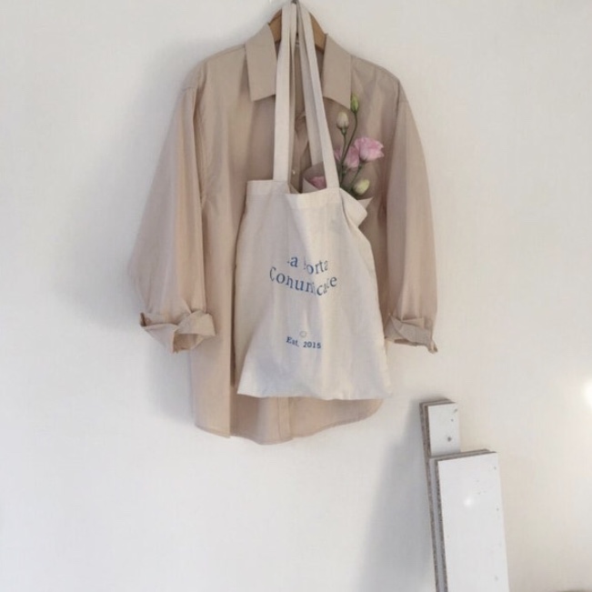 <b><p>La porta la Lettering Eco Bag 4l Robe Gray</p></b><b><p>とポルタla portaレタリングエコバック4colローブグレー 라포르타 에코백</p></b><br /><br /><p align='center'>