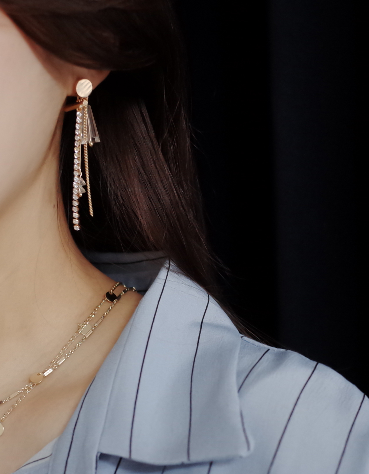 <b><p>Mystery Polygonal glass Jaran Drop Erings</p></b><b><p>神秘的な 多数のグラス ジュルランドロップイヤリング スタイリッシュな ユニークなデザイン</p></b><br /><br /><p align='center'>