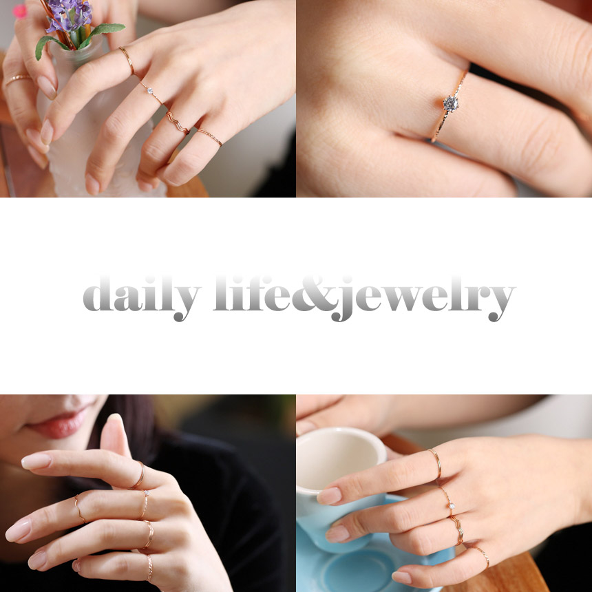 <b><p>14k thread ring Layed Cube cic Ace Guard</p></b><b><p>14k室リング 重ね着 クラウンキュービック エキ ガード</p></b><br /><br /><p align='center'>