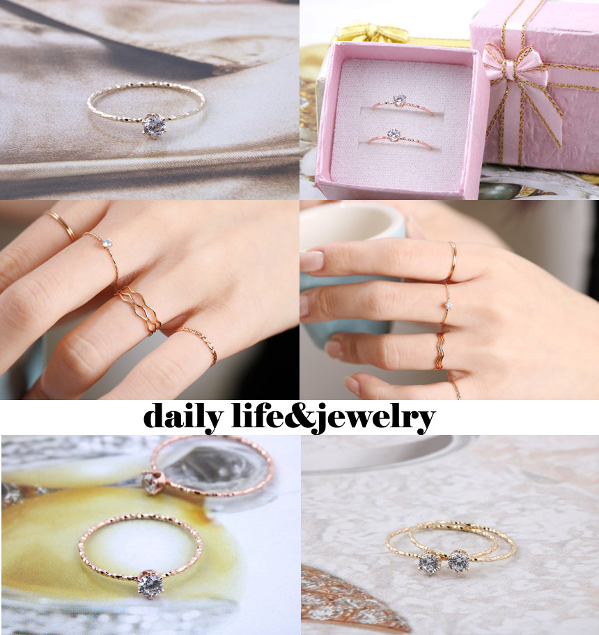 <b><p>14k thread ring Layed Cube cic Ace Guard</p></b><b><p>14k室リング 重ね着 クラウンキュービック エキ ガード</p></b><br /><br /><p align='center'>