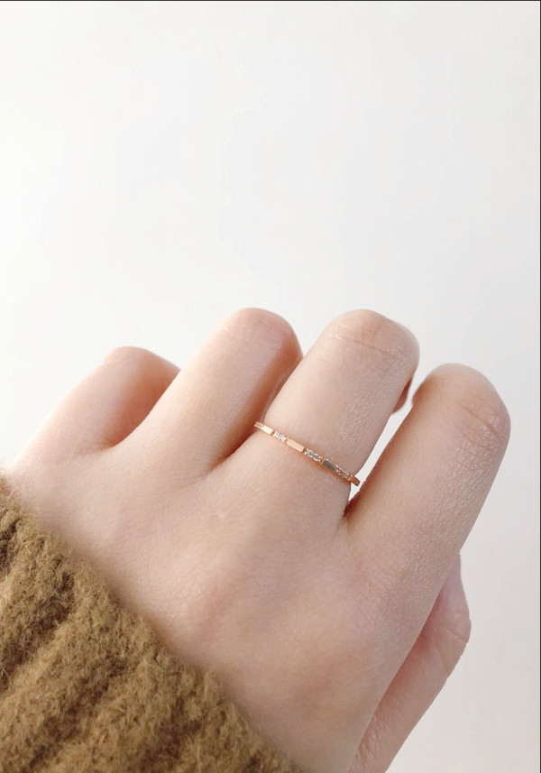 <b><p>GOLD Daily Cubic Guard Ring</p></b><b><p>ゴールド デイリーキュービックガードリング</p></b><br /><br /><p align='center'>