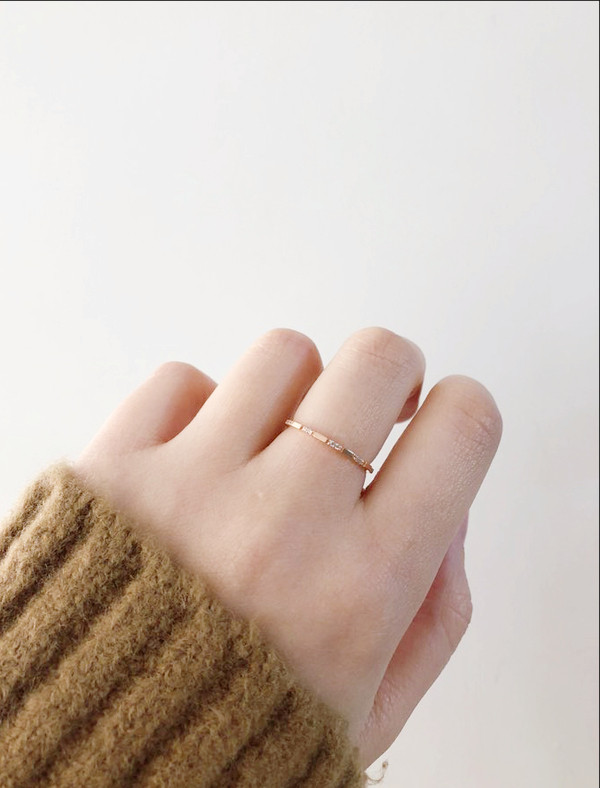 <b><p>GOLD Daily Cubic Guard Ring</p></b><b><p>ゴールド デイリーキュービックガードリング</p></b><br /><br /><p align='center'>