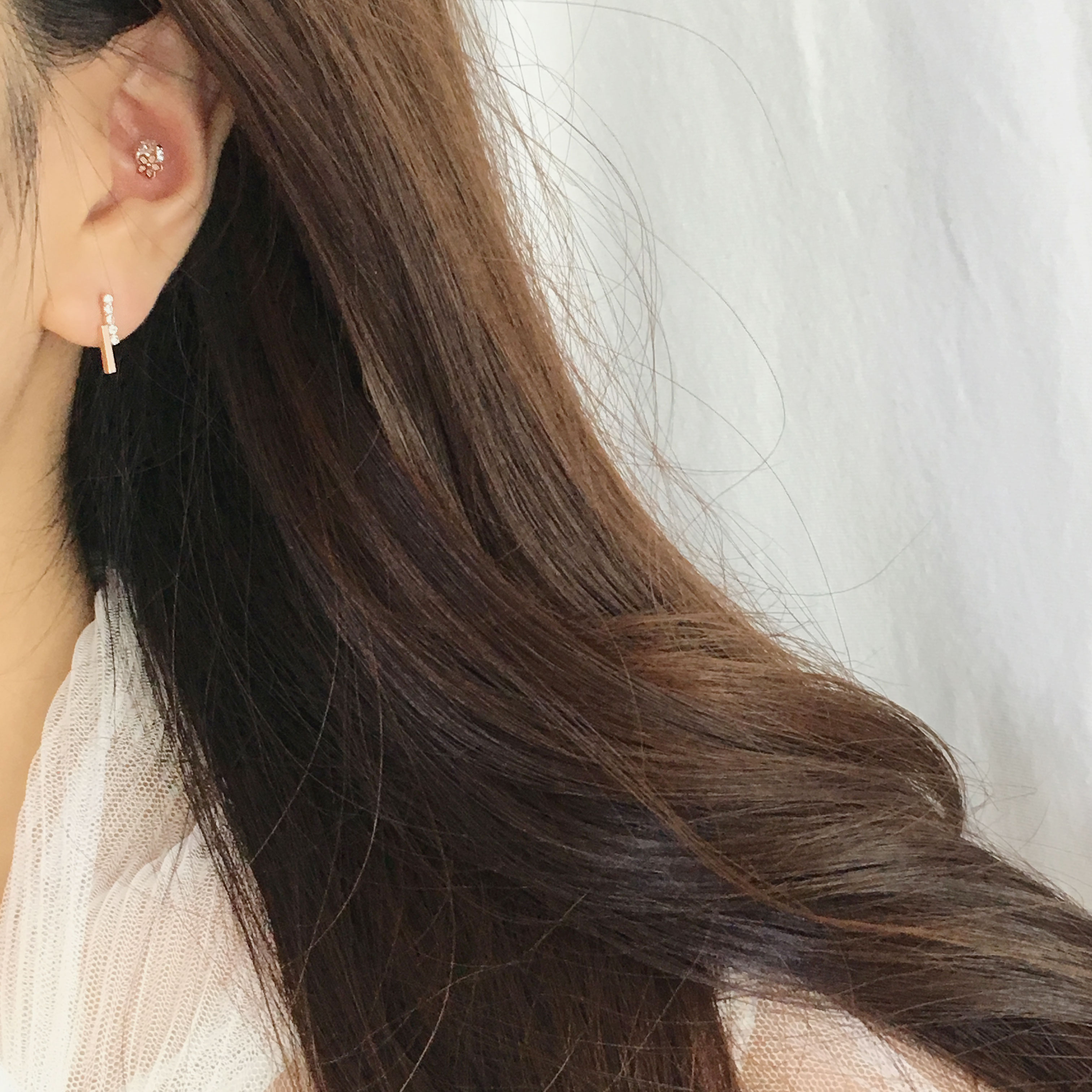 <b><p>daily flower Cubic Drop earring 14 pieces</p></b><b><p>デイリー フラワー キュービック ドロップ イヤリング 14ピース シンプルな セット</p></b><br /><br /><p align='center'>