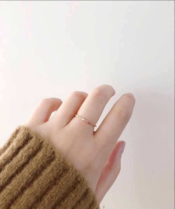 <b><p>GOLD Daily Cubic Guard Ring</p></b><b><p>ゴールド デイリーキュービックガードリング</p></b><br /><br /><p align='center'>