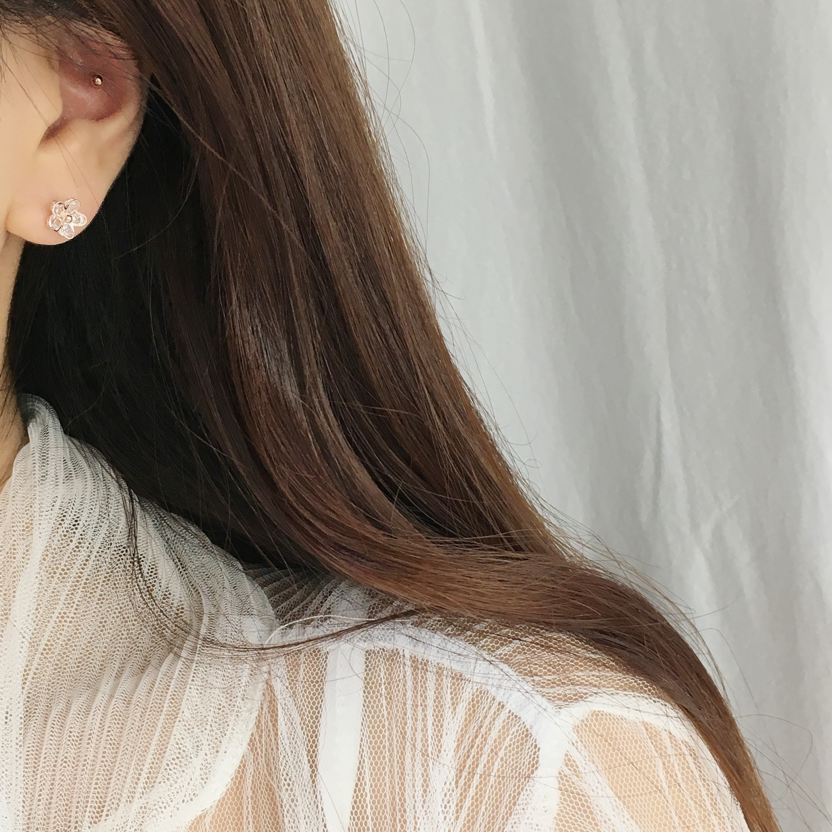 <b><p>daily flower Cubic Drop earring 14 pieces</p></b><b><p>デイリー フラワー キュービック ドロップ イヤリング 14ピース シンプルな セット</p></b><br /><br /><p align='center'>