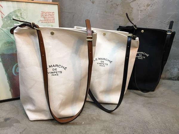 <b><p>Leather strap Eco-back Solid canvas Bl Stysh</p></b><b><p>レザーストラップエコバッグ硬いキャンバス黒洗練された外出ルックコーディネートバッグ快適なカジュアル大</p></b><br /><br /><p align='center'>