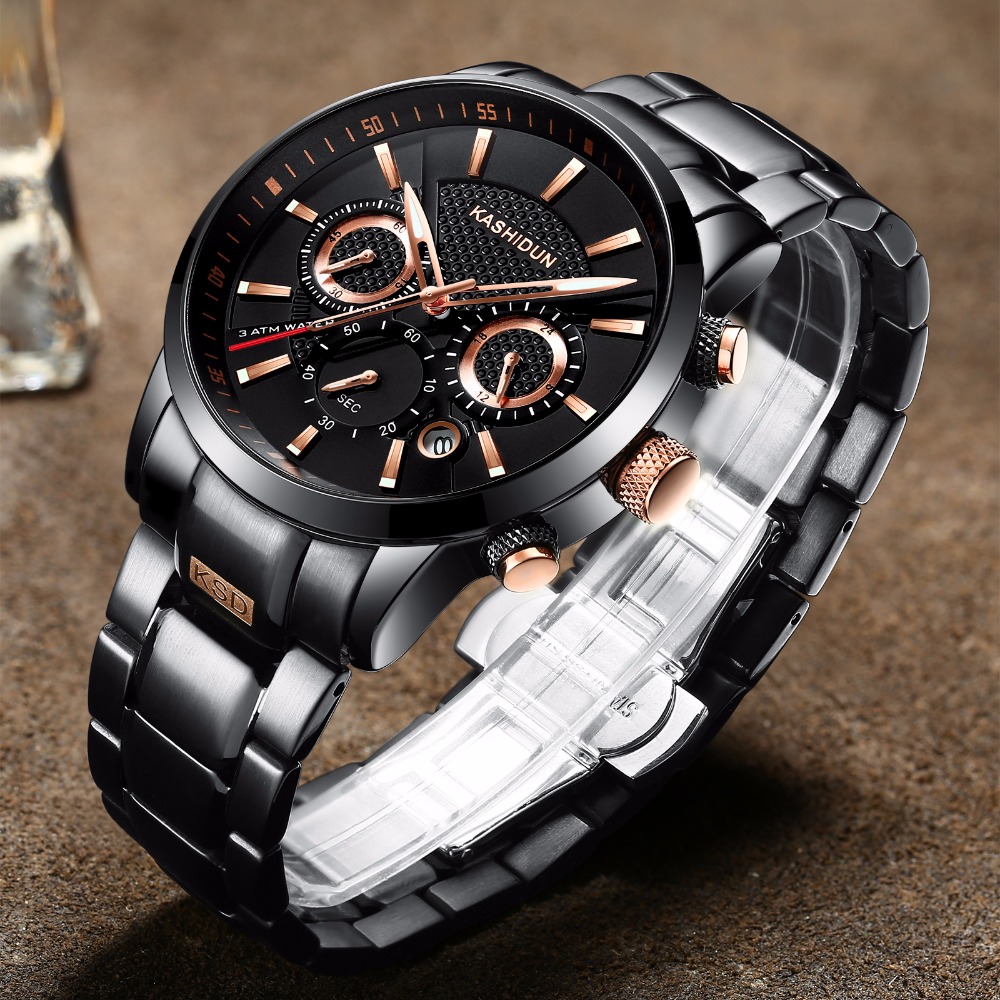 <b><p>KASHIDUN Casidon male black met clo neat</p></b><b><p>KASHIDUN カーシドン 男性 ブラック メタル 時計 すっきりとした シモダンデザイン</p></b><br /><br /><p align='center'>
