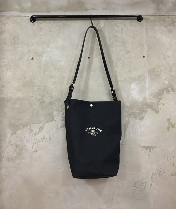 <b><p>Leather strap Eco-back Solid canvas Bl Stysh</p></b><b><p>レザーストラップエコバッグ硬いキャンバス黒洗練された外出ルックコーディネートバッグ快適なカジュアル大</p></b><br /><br /><p align='center'>