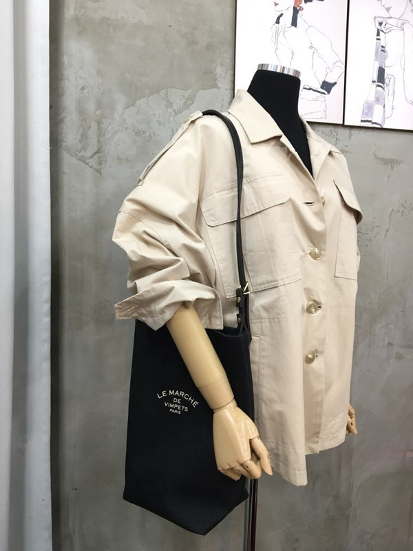 <b><p>Leather strap Eco-back Solid canvas Bl Stysh</p></b><b><p>レザーストラップエコバッグ硬いキャンバス黒洗練された外出ルックコーディネートバッグ快適なカジュアル大</p></b><br /><br /><p align='center'>