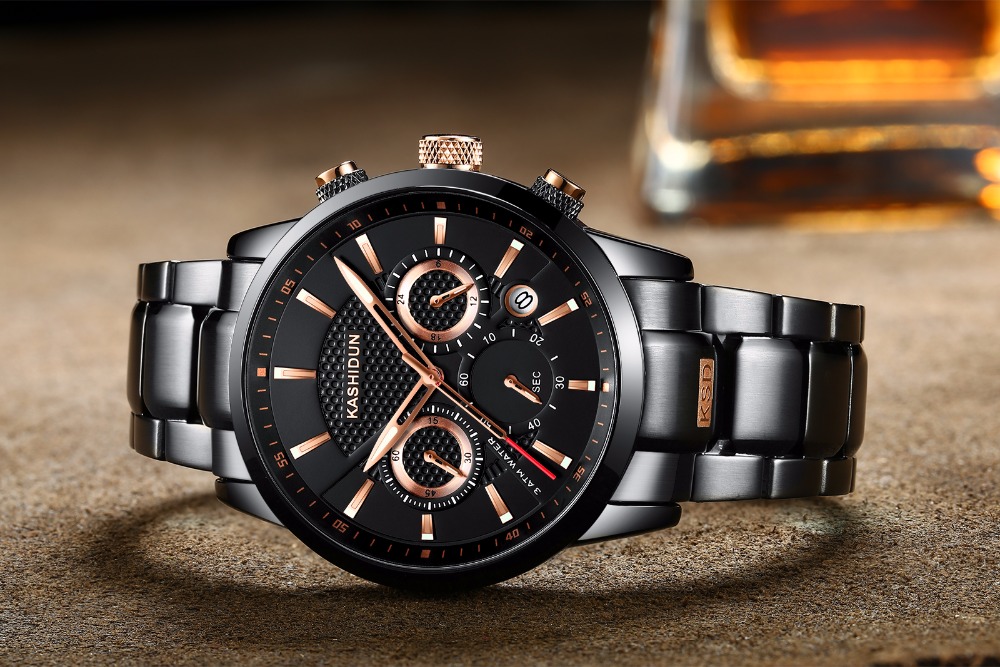 <b><p>KASHIDUN Casidon male black met clo neat</p></b><b><p>KASHIDUN カーシドン 男性 ブラック メタル 時計 すっきりとした シモダンデザイン</p></b><br /><br /><p align='center'>